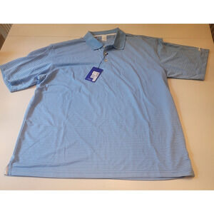 New Slazenger Golf Polo Shirt Mens XL Blue Athletic Moisture Wicking Breathable‎